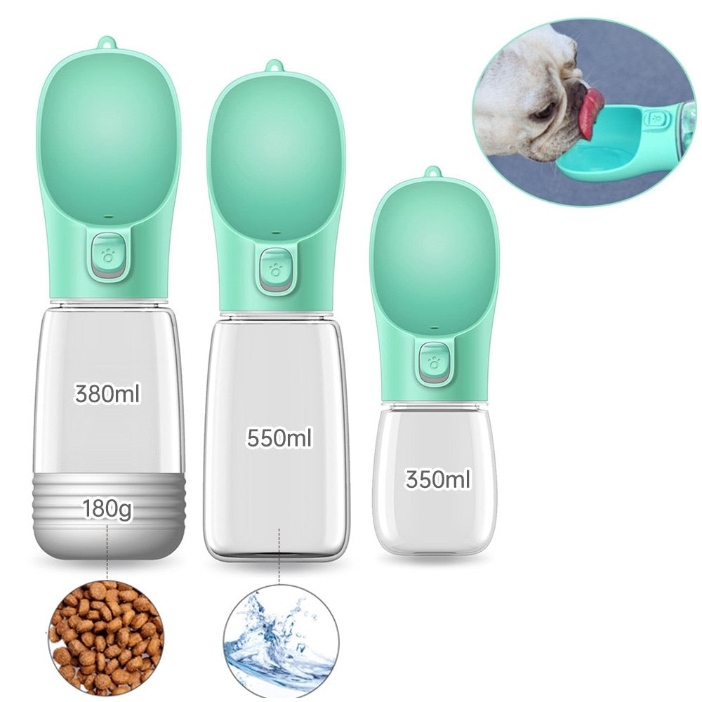 Portable Dog Water Bottle: Food & Water Container for Travel